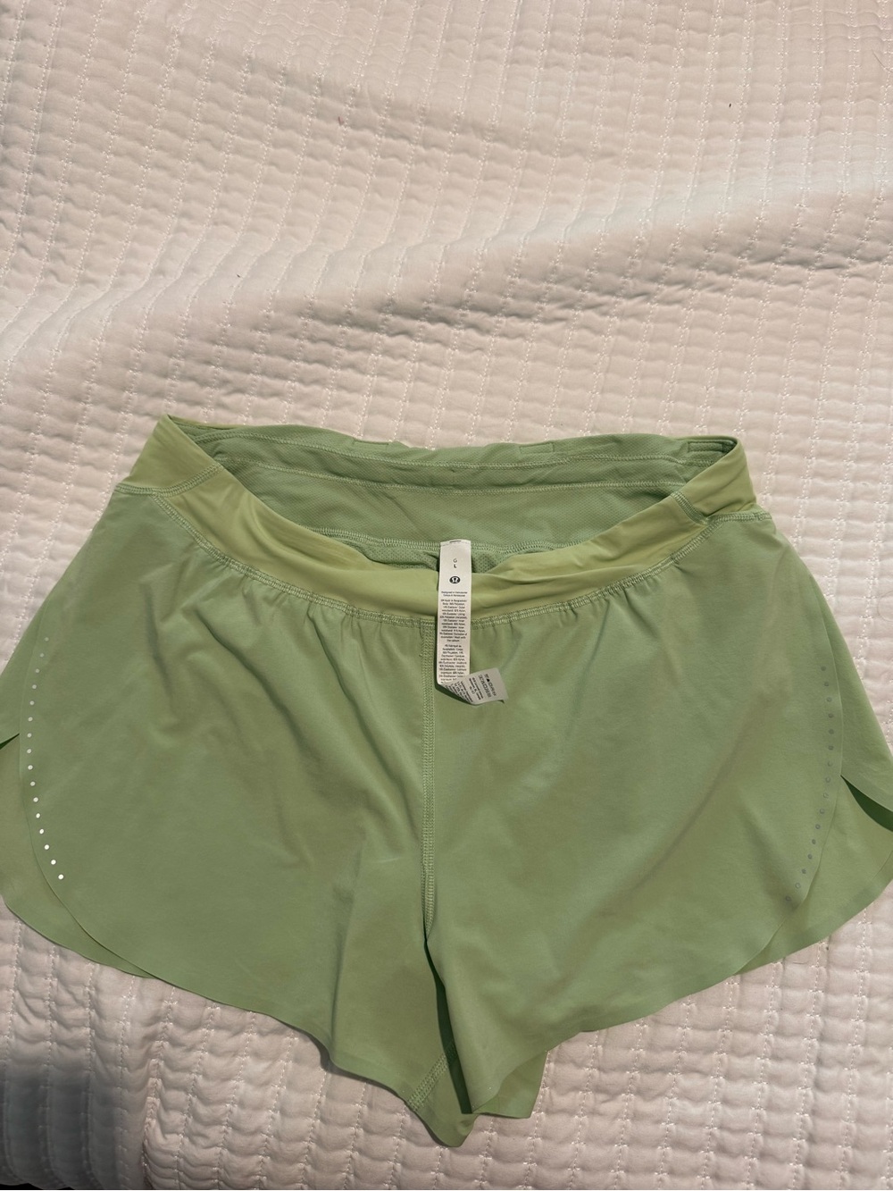 lululemon athletica Light Green Women's Running Shorts